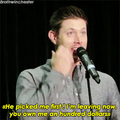 brothwinchester:   I’m… I’m… I got the question on my phone (x) 