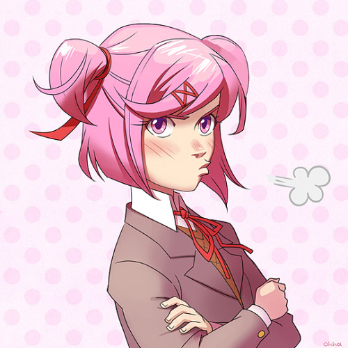 I’ve colored my Doki Doki sketches. Missed that anime cell-shading style a lot!