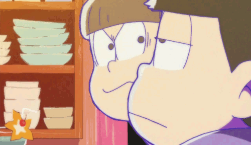 Totty Popping Up From Behind Ichimatsu And Yapping: The Gifset