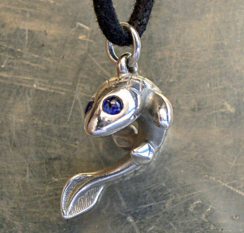 palaeoplushies:Artist Feature - Argent AquaPictured silver pendants: Ichthyosaurus Coelacanth Pander