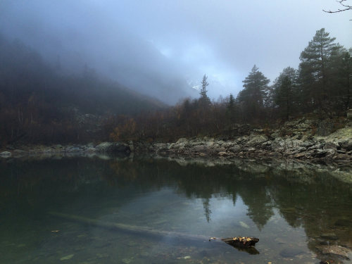 90377:Dense fog near second Baduk lake by Leona Gorden