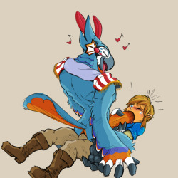 daftpatriot:Sketches of Kass and Link.