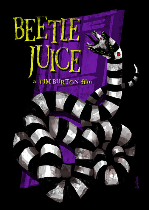 My tribute to Beetlejuice’s 30th anniversary as part of a Poster Posse collaboration. 
