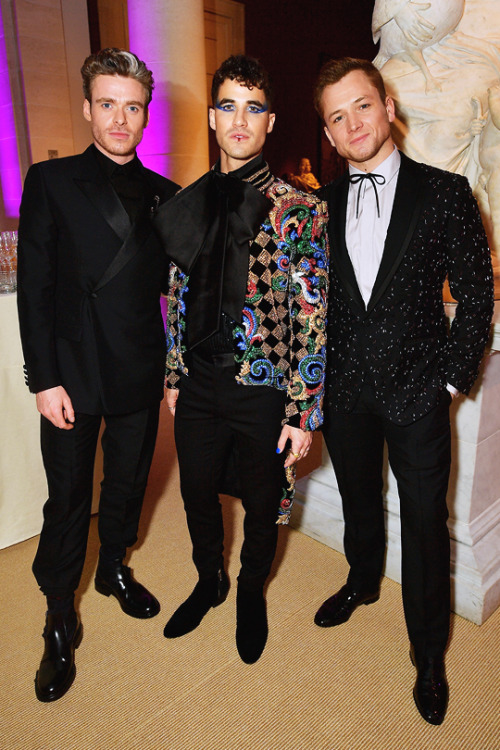 zacharylevis:RICHARD MADDEN, DARREN CRISS, TARON EGERTON2019 Met Gala: ‘Camp: Notes on Fashion’, New