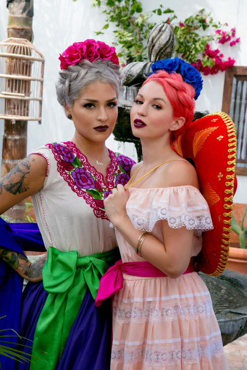 Lora &amp; Dana photographed in Darkroom lipstick by MELT Cosmetics  www.meltcosmetics.comP