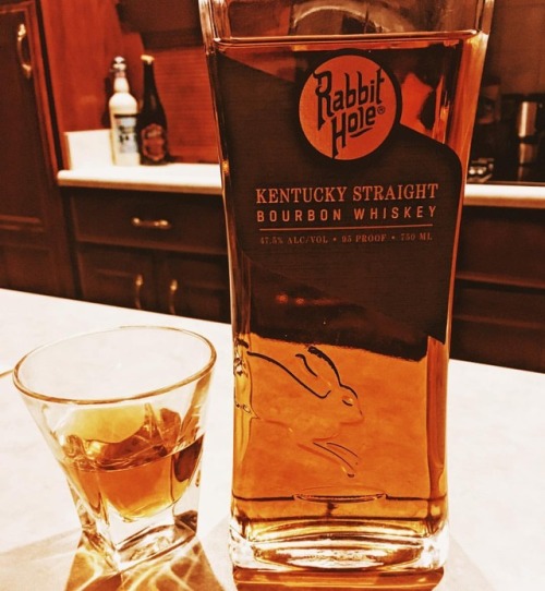 Enjoying a late night nip of Rabbit Hole Bourbon Whiskey! Such a delicious pour! #louisvillebourbonb