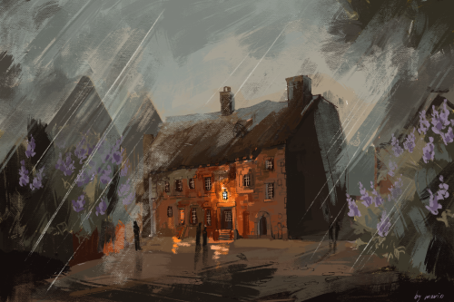 mario-art: Sights of Ankh-Morpork: the old Watch House at Treacle Mine Road. “It could all be put ba