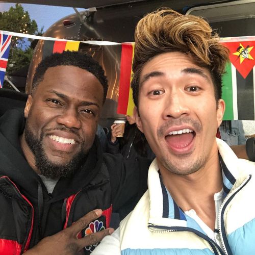 Did a little something fun with @kevinhart4real on his #WinterOlympics Tailgate Party special (now s