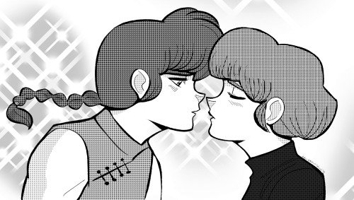 JUST KISS HER! AGH !  Bought a couple of Ranma ½ manga and couldn’t help myself since I