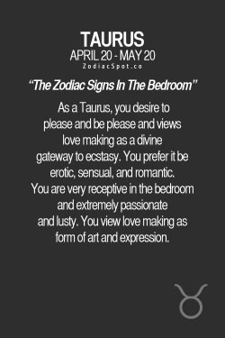 zodiacspot:  How would your sign be in the bedroom?  just proved this right fifteen minutes ago.