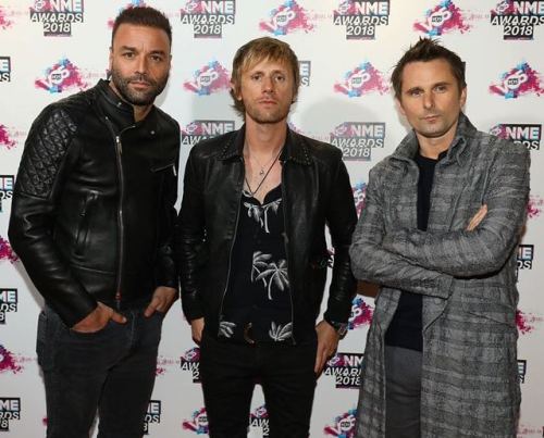 museupdatesandnews: Muse at the NME awards VO5 2018 in London. They were nominated “Best festi