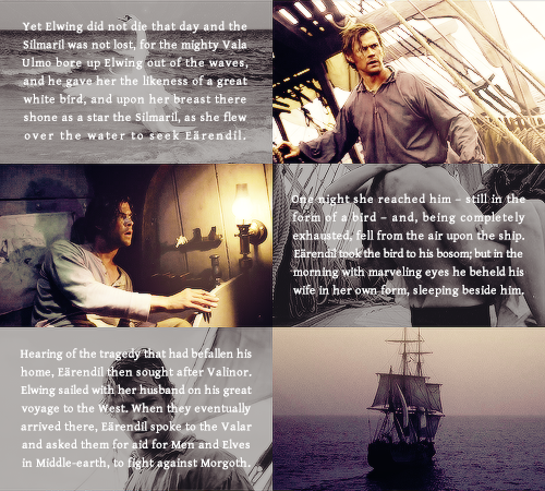 taurielsilvan:♛ legendarium charactersEärendil the Mariner & Elwing the White The Valar, having 