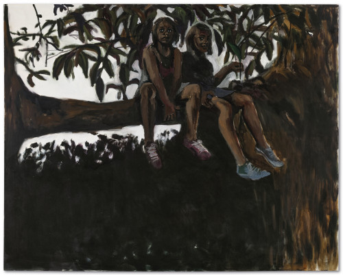 Lynette Yiadom-Boakye (British, b. 1977), A Life to Die For, 2012. Oil on canvas, 200 x 250 cm.