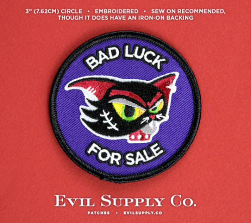 Bad Luck for Sale patch ($4.00)A patch for tricksters and curse crafters, for hexers and charmers wi