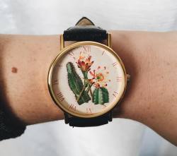 aladylostinlove:  J got me the coolest watch. #cacti 