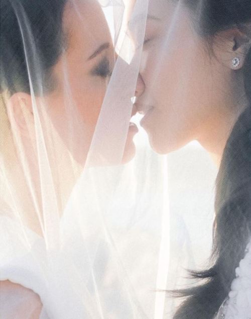 beautiful-brides-weddings:Rei and Coralie