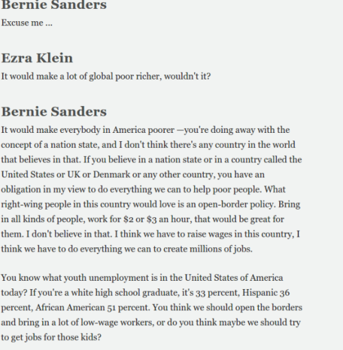 mangoestho:ontologicalblackness:LMAOYes Bernie, open borders would destroy the United States and the