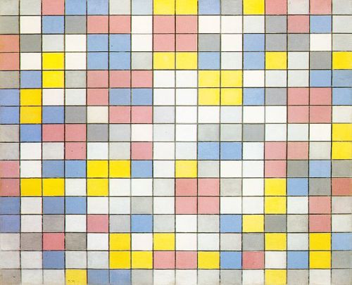 artist-mondrian: Composition with Grid IX, 1919, Piet MondrianMedium: oil,canvas