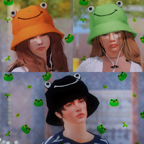 capricorn-simss: Capricorn Sims Frog Bucket HatHey hey hey, back at it again with some cc! So I saw 