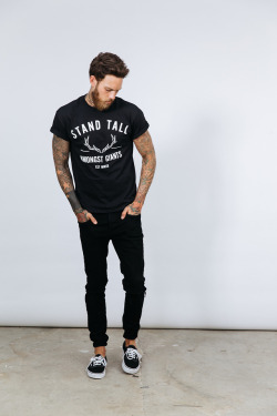 jamesstagclothing:  VARSITY TEE // BLACK