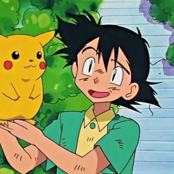 teenageoaffireknight:Pikachu and AshAsh-OkayPokemon I choose you!Season 1Episode 11998