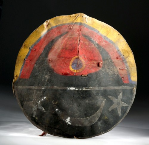 Buffalo hide shield, Pueblo, 19th centuryfrom Artemis Gallery