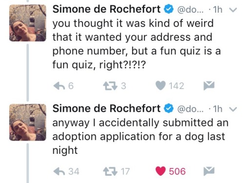 bumbeebell: Simone de Rochefort is very relatable Bonus:  