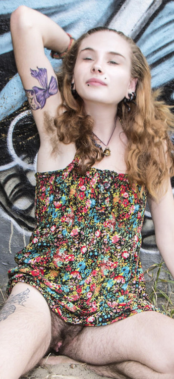 lovemywomenhairy:  What soft and silky body hair this cutie of a free spirit has!!!! 