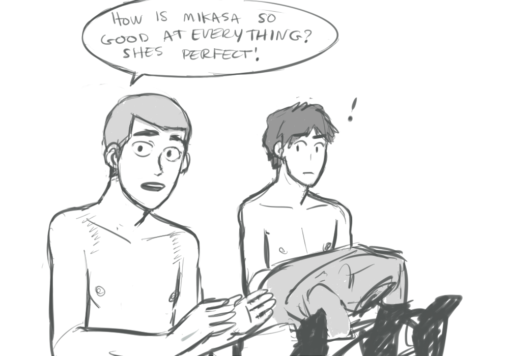 omako:  the things i draw at 2 am  jfc locker room adventures man