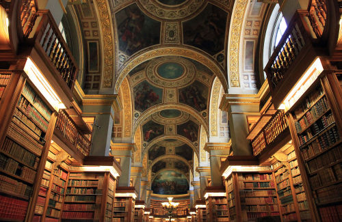 mostwonderfullibraries: Bibliothèque de l'Assemblée nationale (Paris, France) NonOmnisMoriar - Wikim