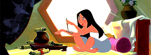 pocdisneys:Animated poc weekDay 1 - Favourite female character - Mulan