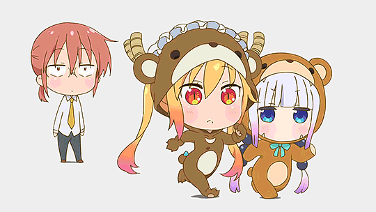 melanchoribbon:  Kobayashi-san Chi no Kuma Dragon