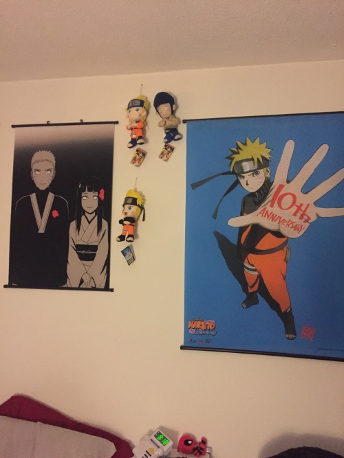 dampireoctober:  My posters Naruto 10th anniversary and Naruto the Last NaruHina wedding My dolls I need find and buys dolls Hinata Teenager The Last & Adult Naruto The Last & Seventh Hokage Boruto and Himawari so bad!!!! I’m patience I hard