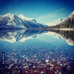 9gag:  Lake McDonald, Montana 