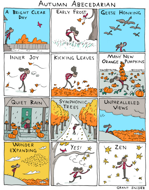 incidentalcomics: Autumn Abecedarianlinktr.ee/grantdraws