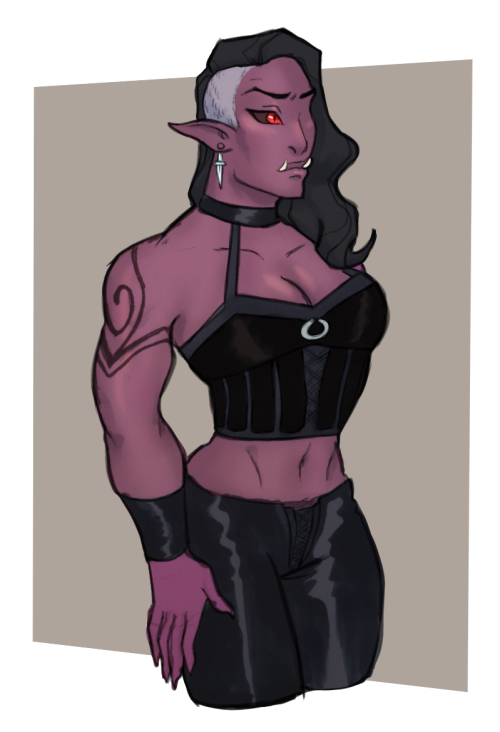 m8tuna: Nyx a drow-orc character, i’ve had her for some time and has gone thru multiple redesi