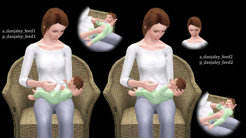 Posepack: Pregnancy and Feeding the BabyEvery time there is a baby in my story I make a new poseset.