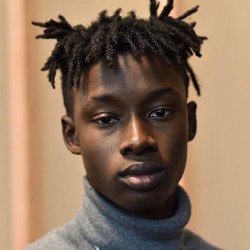 damplaundry:Abdulaye Niang at Robert Geller  F/W 2017 by Jared Siskin  