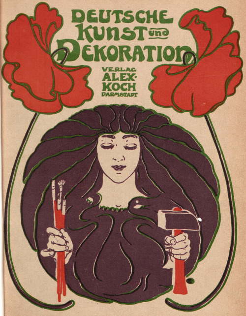 Hans Christiansen (1866-1945) cover, &ldquo;Deutsche Kunst und Dekoration&rdquo;, #1, 1899Source