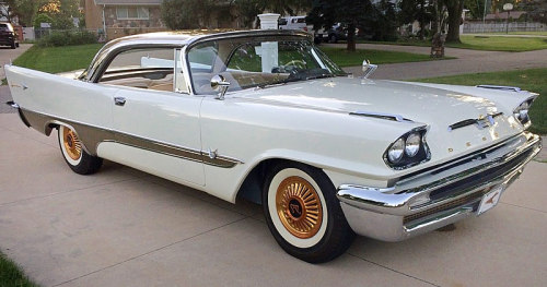 Jacdurac:  1957 Desoto Adventurer Hardtop Under The Hood Was Where The Real Awesomeness