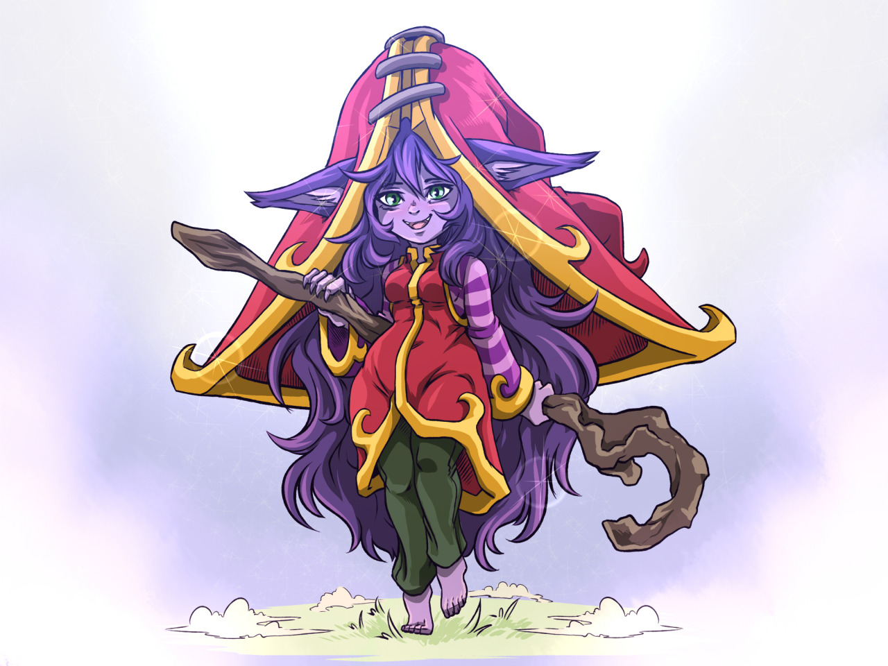 plagueofgripes:Trying to improve on drawing Yordles. Especially Lulu’s gigantic