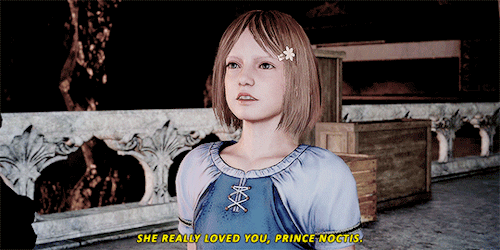 mistress-light:“Prince Noctis, were - were you excited to marry Lady Lunafreya? Because she was real