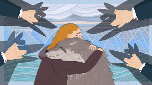 Illustration for The Atlantic (remastered),:-)For the article about the wolf extermination in Norway
