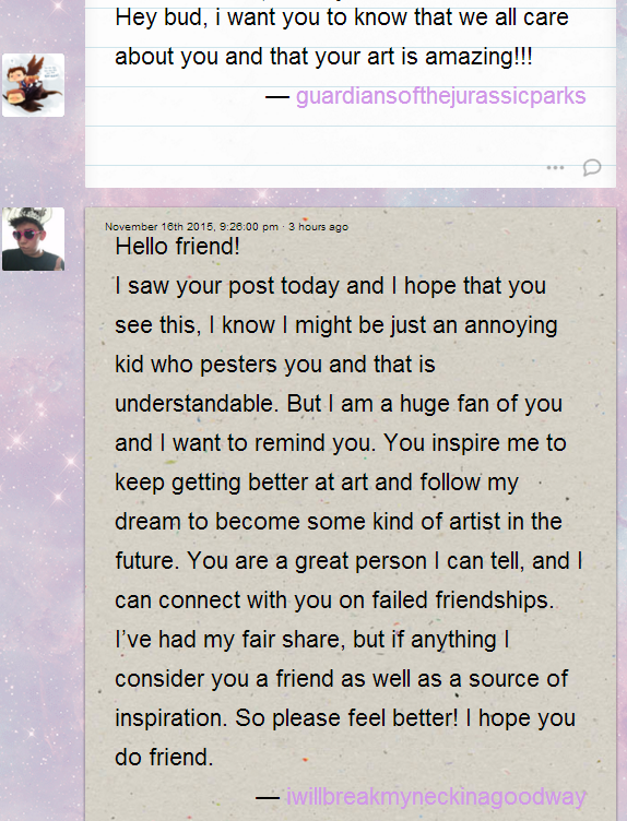 i wish i could say more than thank you but really, thanks everyone for caring
