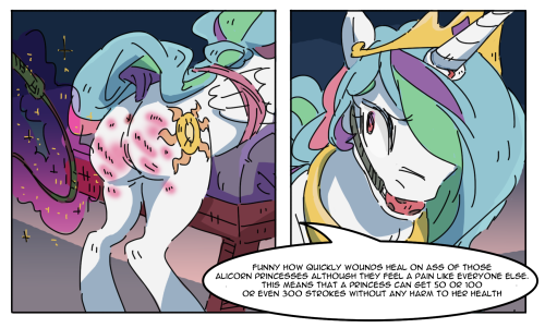 Princess Celestia, princess Luna and Twilight Sparkle got spanked (whipped)