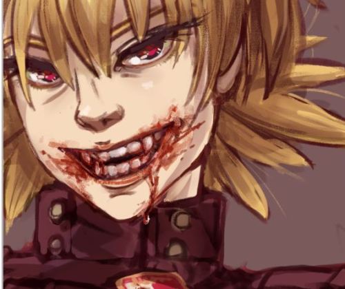 malapaint:  Seras Victoria, color sketch commission :3cbloody + clean ver 