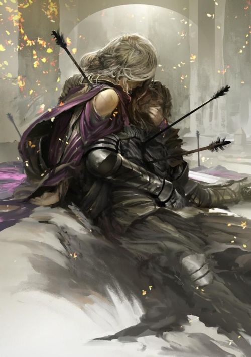 fantasy-art-engine: Witch and Knight by Kekai Kotaki