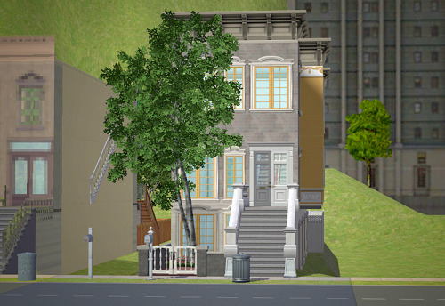 Utterly random rowhouse… It’s a little hard to explain why, but I had to do the exterio