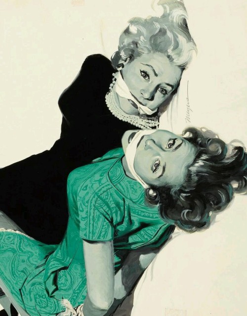 tallulahdreaming:“The artless heiress” - illustration by Robert Meyers 1957