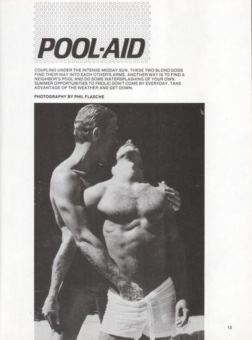 From HONCHO magazine (Sept 1981)Photo story called “Pool Aid”photo by Phil Flasche